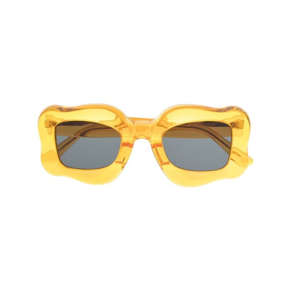 Bonsai Men's Oversized Curved-Frame Sunglasses